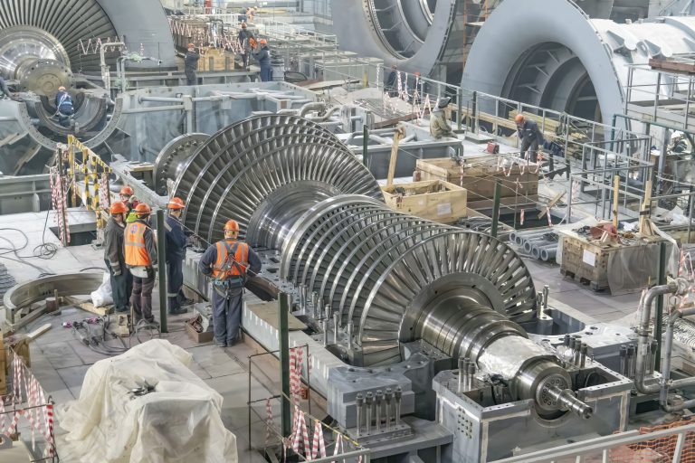 Turbine installation has been completed in the turbine department of the Kursk NPP-2 power unit No. 1 under construction.