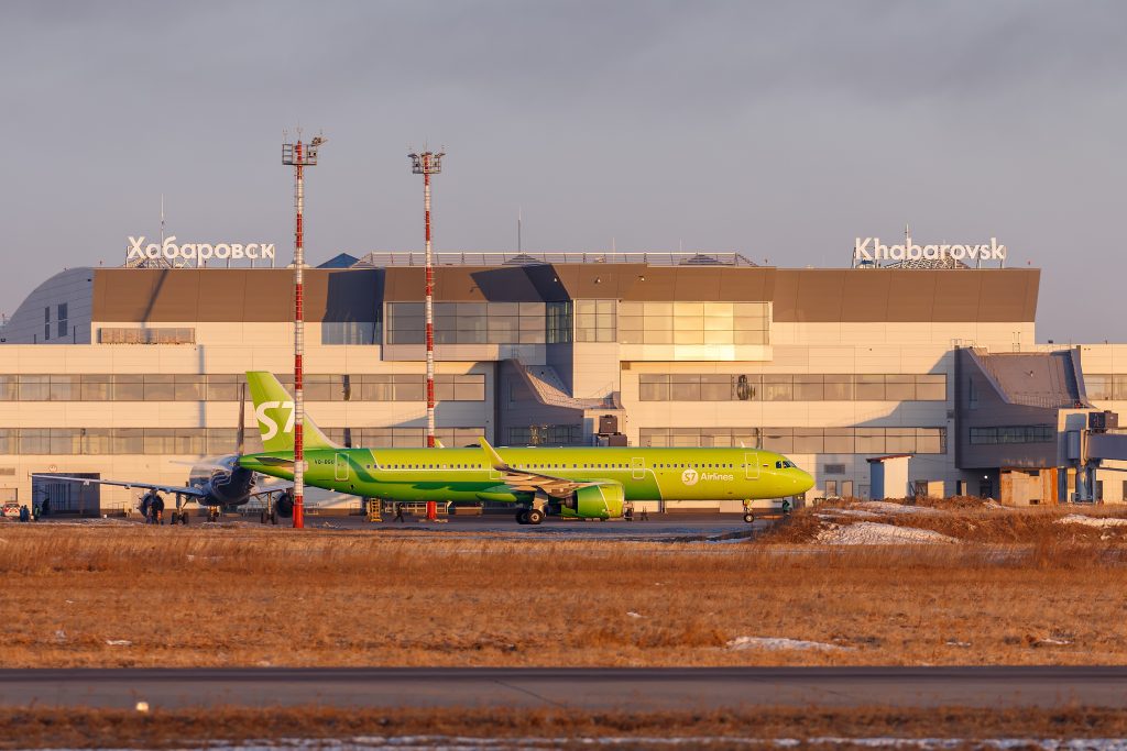 S7 Airlines Airbus A321neo VQ-BGU at Khabarovsk-Novy Airport